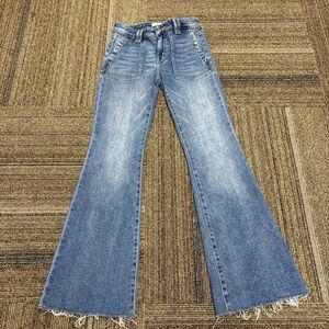 Classic Blue Flare Jeans for Women